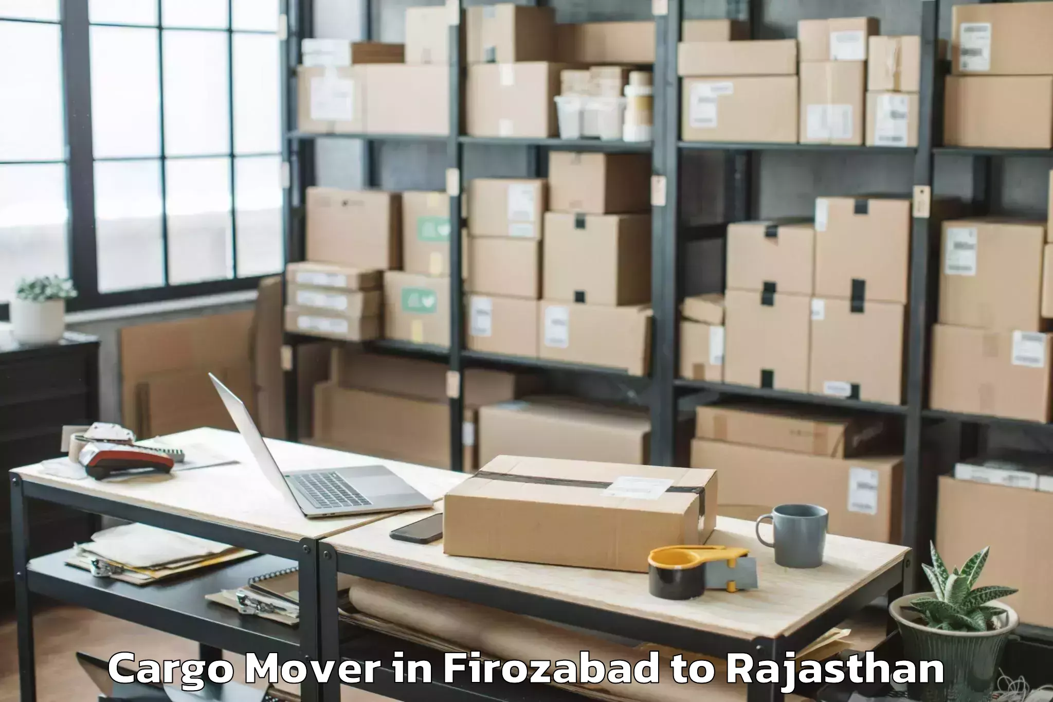 Book Firozabad to Niwai Cargo Mover